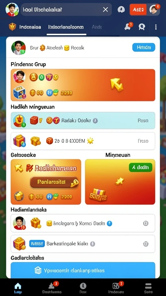 Karakter unik dengan kemampuan berbeda-beda.