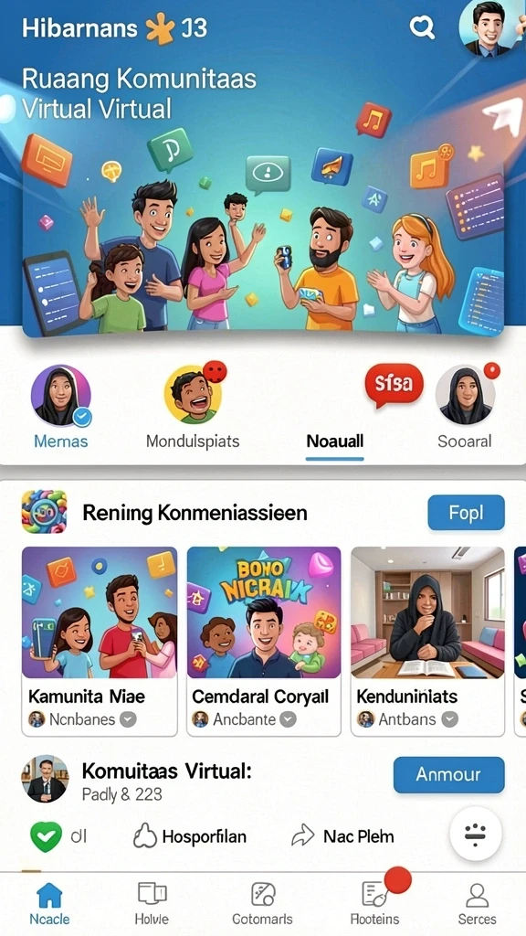 Berbagai pilihan permainan yang menarik.
