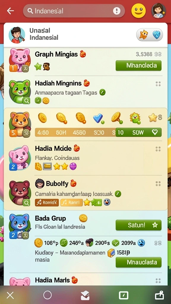 Level yang penuh tantangan dan aksi.