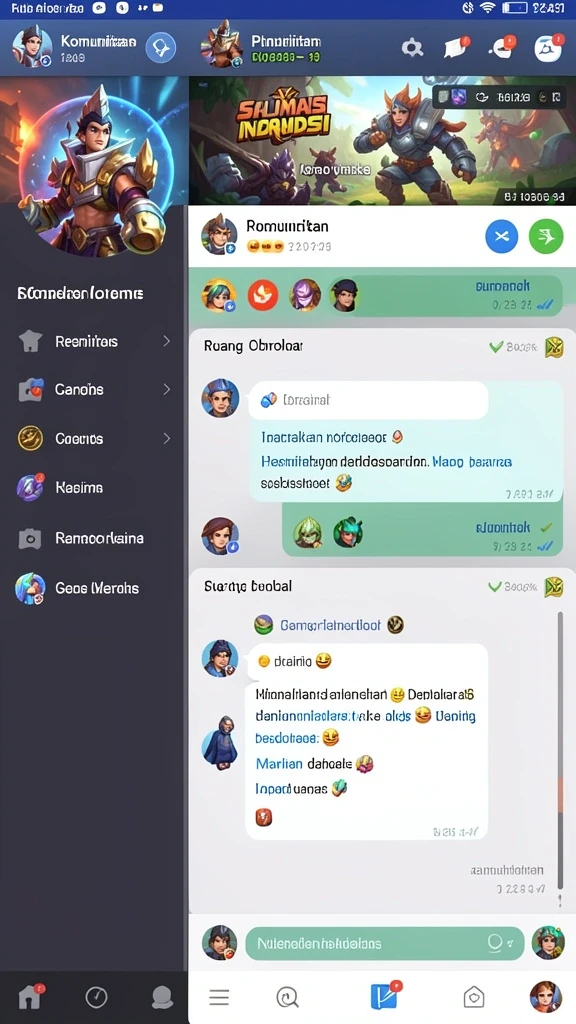 Tampilan antarmuka yang user-friendly.