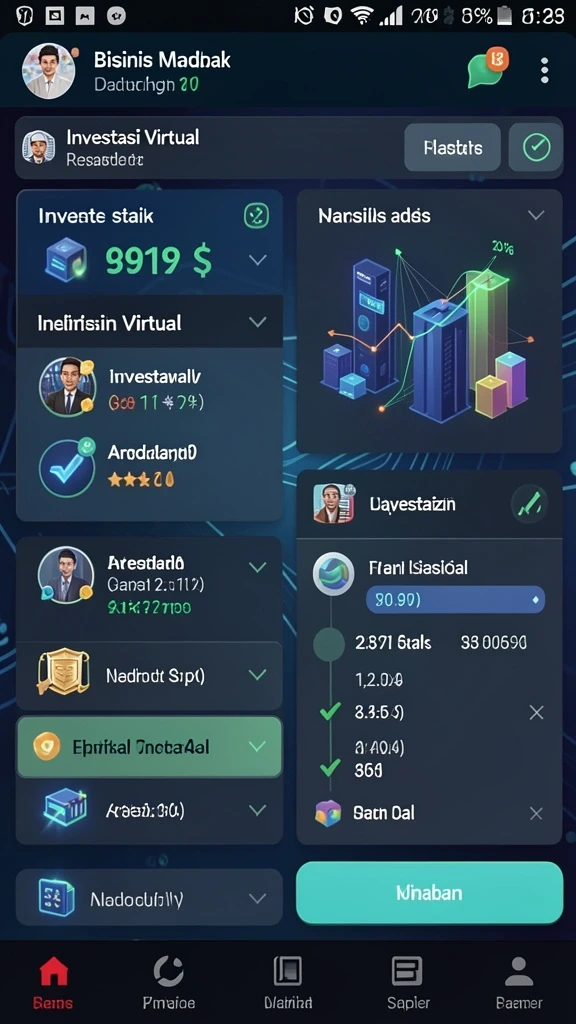 Karakter unik yang dapat diupgrade dan dikustomisasi.