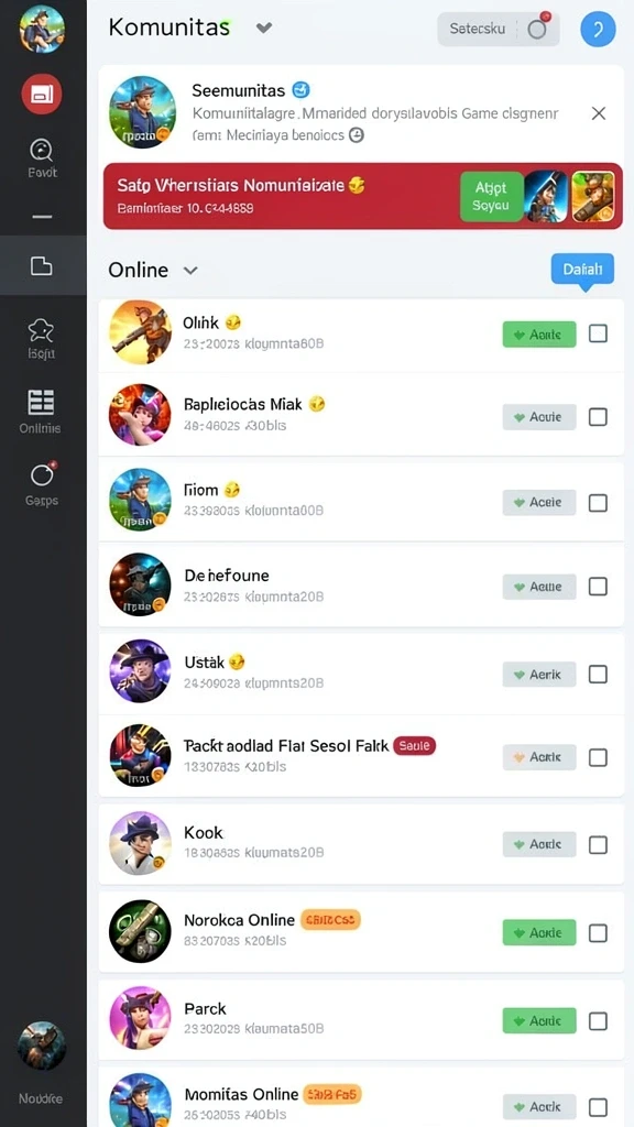 Fitur multiplayer yang memungkinkan bermain dengan teman.