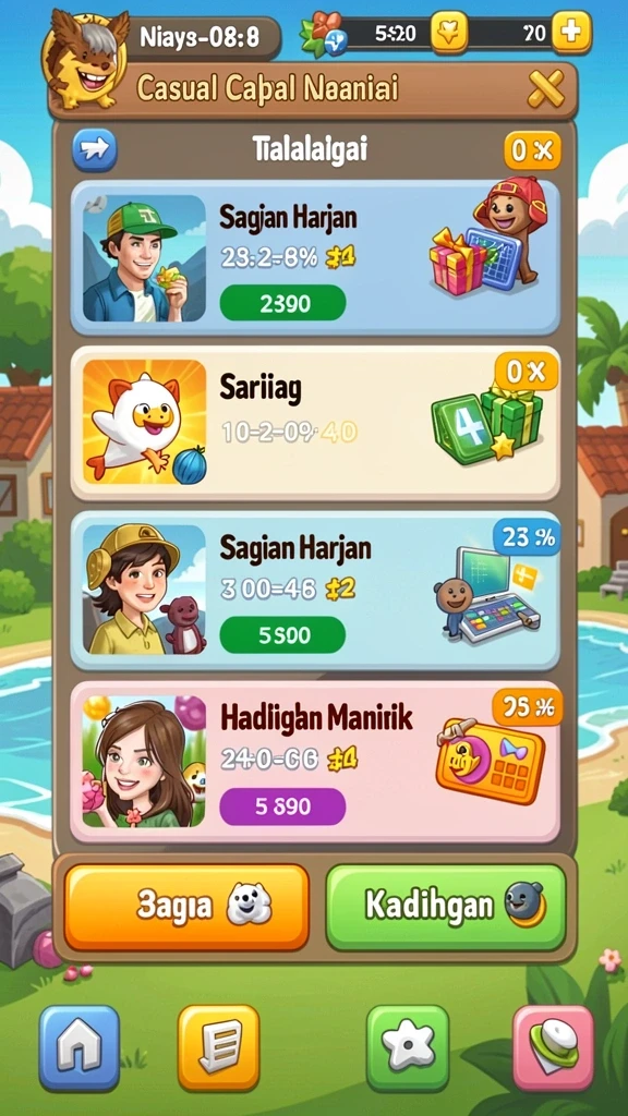 Banyak pilihan permainan seru untuk dipilih.