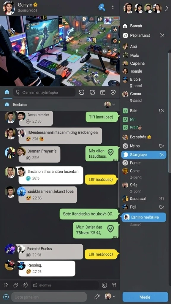 Screenshot dari misi yang sedang berlangsung.