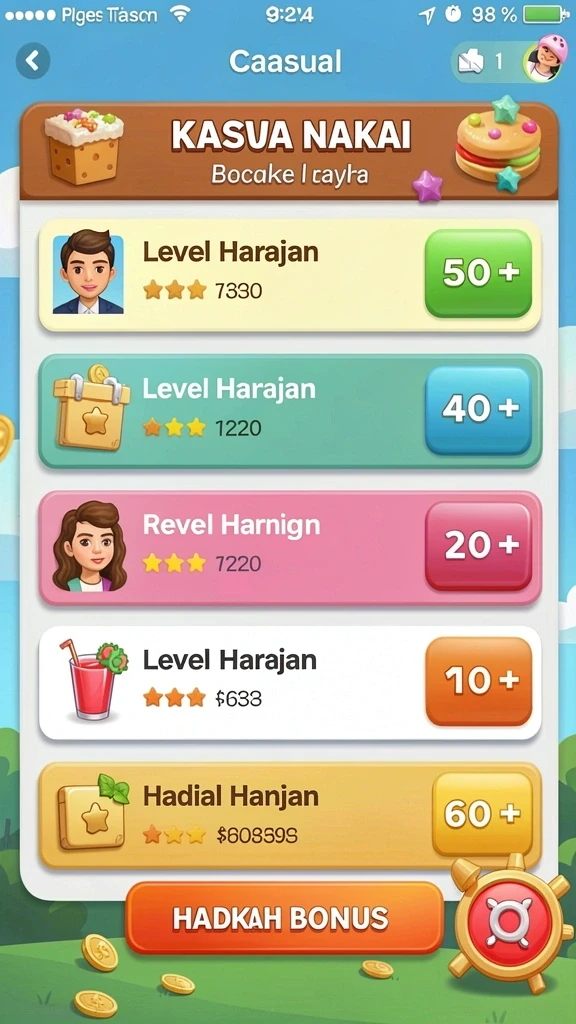 Tampilan awal game GASWIN yang menarik.