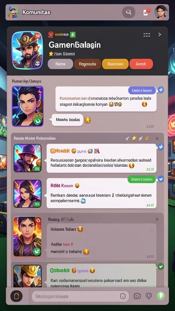 Screenshot menampilkan grafis permainan yang memukau.