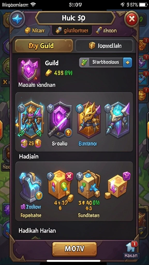 Fitur turnamen dengan hadiah menarik.
