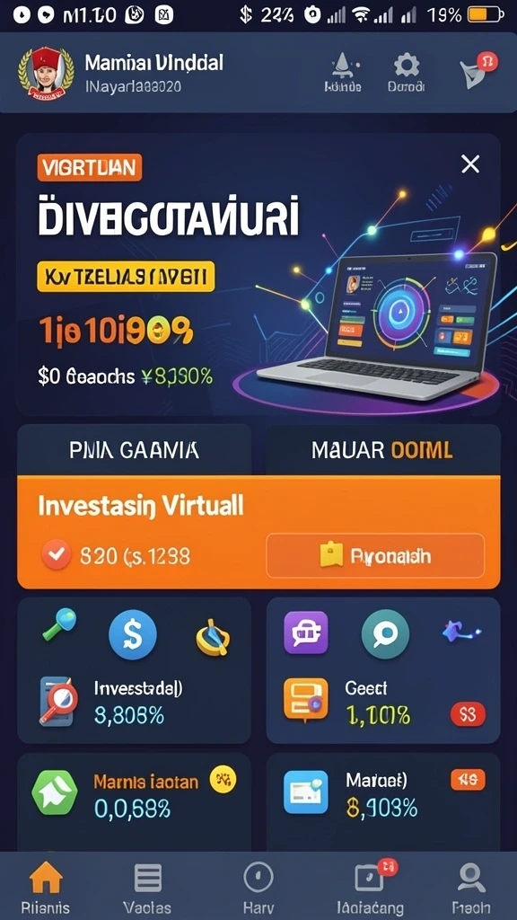 Tampilan antarmuka pengguna yang modern dan intuitif.