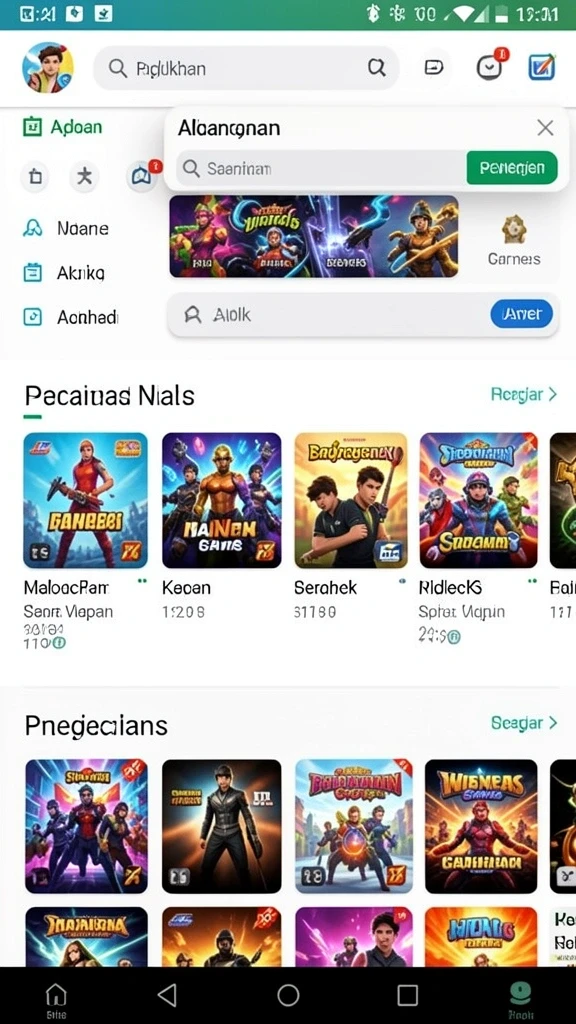 Tampilan antarmuka yang modern dan menarik.