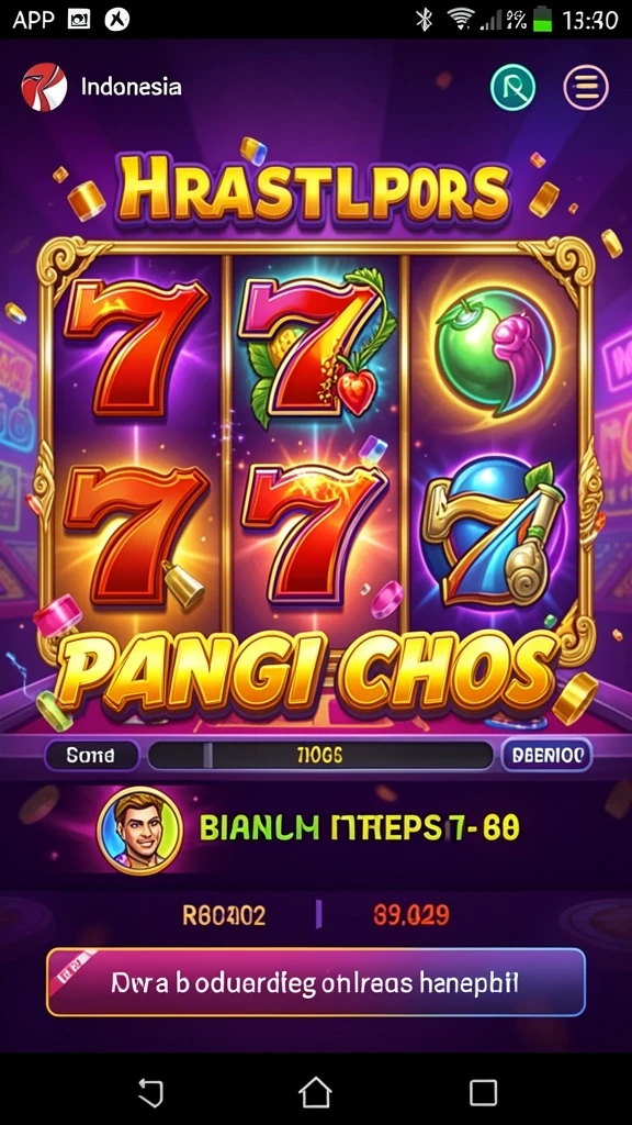 Gambar karakter utama dalam aksi fantastis.