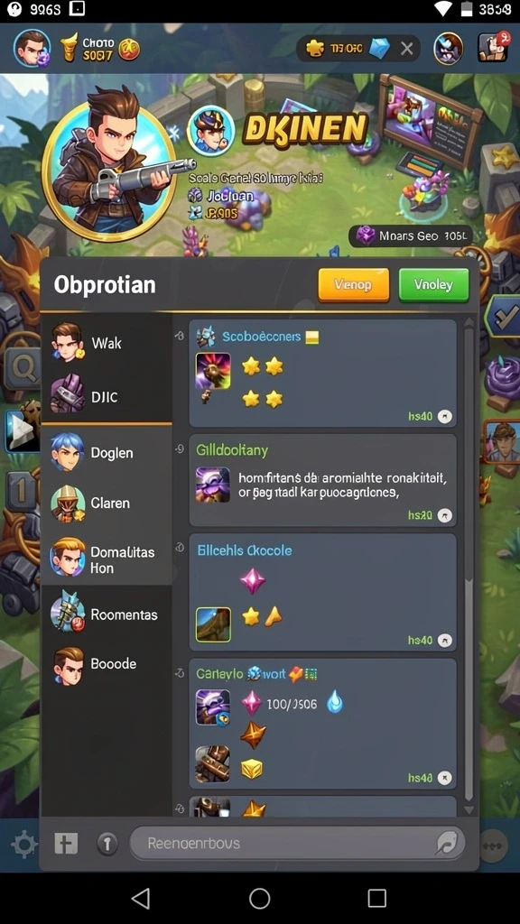 Tema mesin slot yang penuh warna dan kreatif.