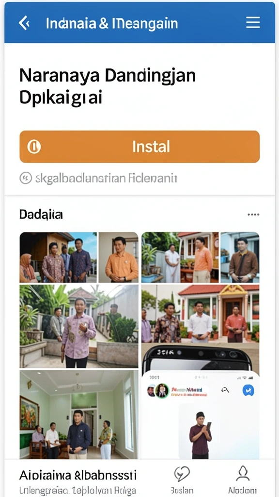 Tampilan menu awal yang menarik dan intuitif.