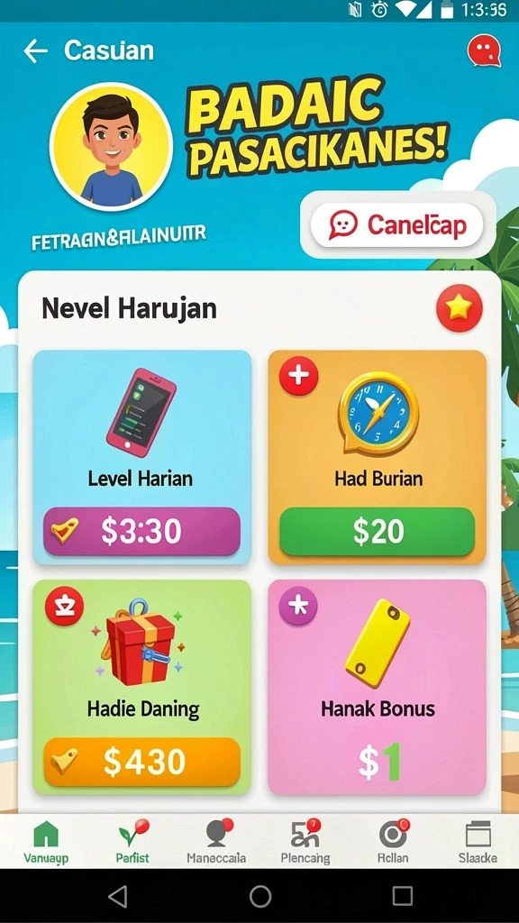 Mode permainan multiplayer yang seru dan kompetitif.