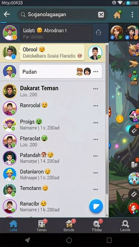 Tampilan karakter utama yang menarik perhatian.