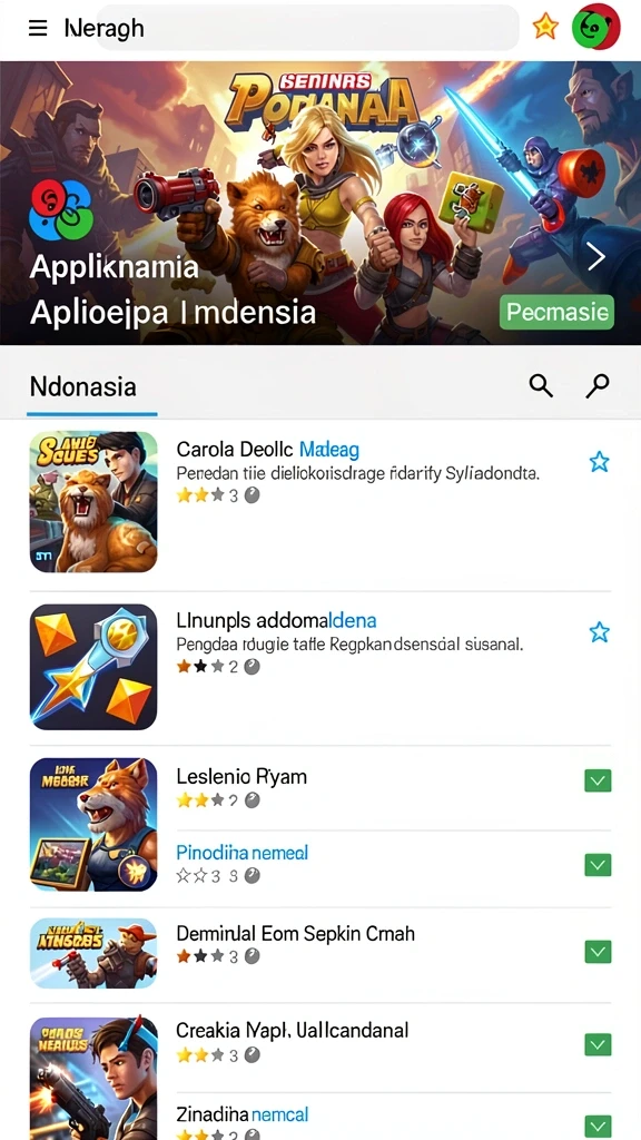 Screenshot menampilkan tampilan menu utama SATSET138.