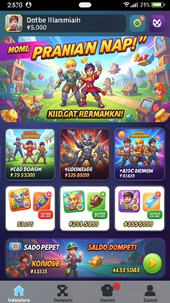 Tampilan antarmuka yang menarik dan user-friendly.