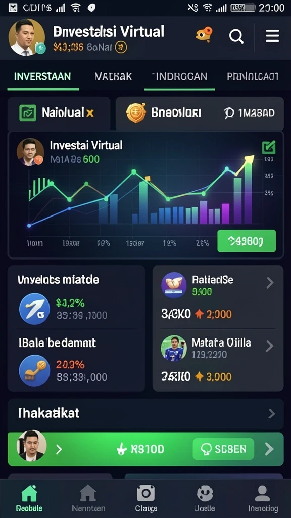 Tampilan utama game yang menawan dan warna-warni.
