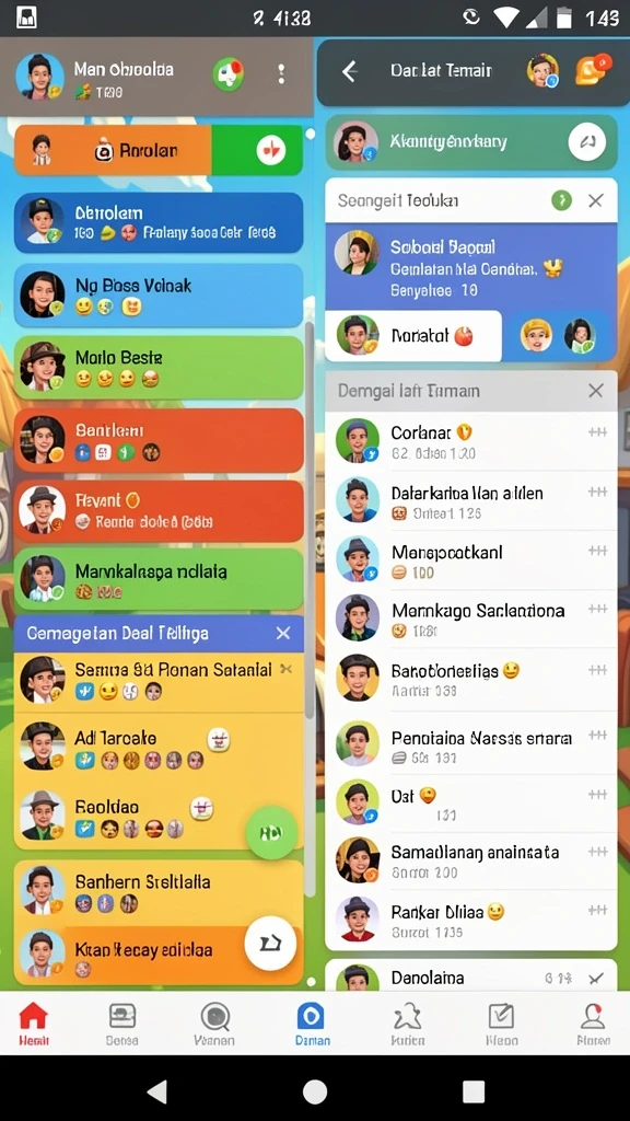 Karakter unik dengan desain yang menarik.