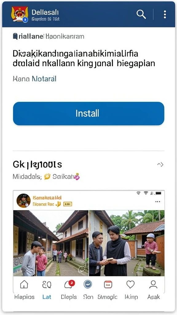 Tangkapan layar menampilkan karakter utama dalam aksi berani.