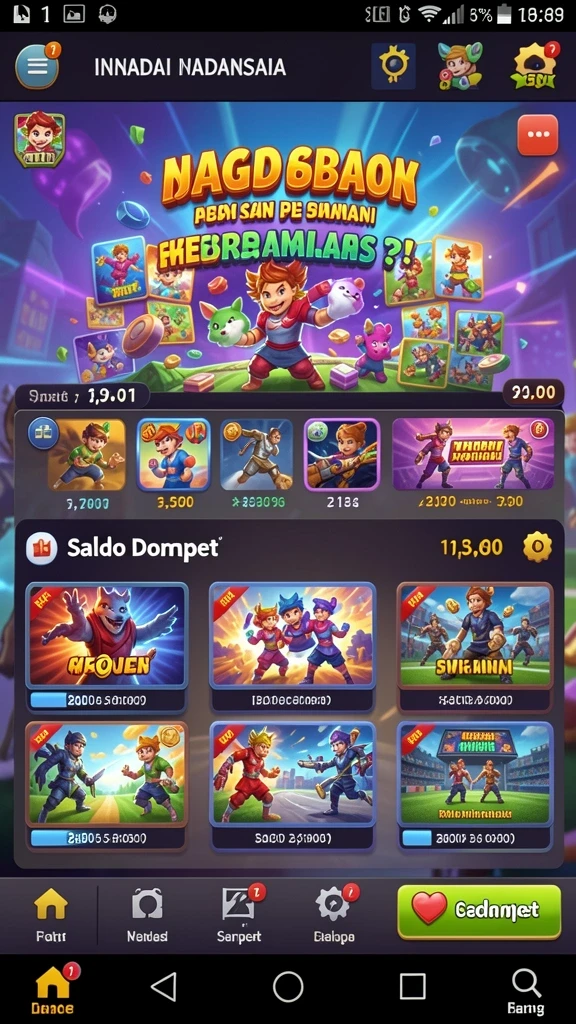 Tampilan level pertama yang menantang dan menarik.