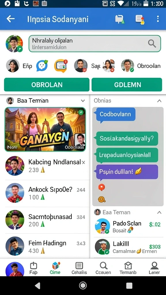 Fitur multiplayer yang memungkinkan bersaing dengan teman.